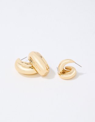Aerie Chunky Gold Hoop Pack