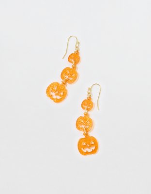 2 Orange & Baseball Acrylic Dangles -Sports Earrings