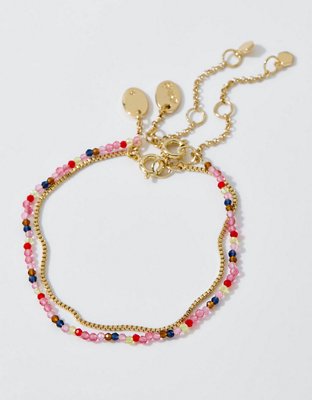 Aerie Multi Faceted Bead Bracelet