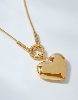 Aerie Gold Heart Necklace