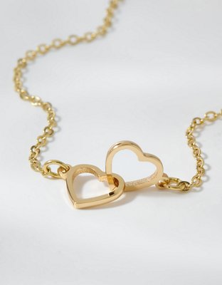 Aerie Double Heart Anklet