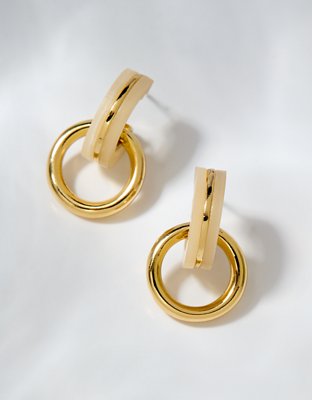 Aerie Double Hoop Dangle Earrings
