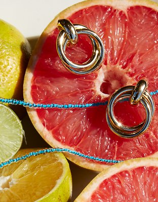 Aerie Double Circle Hoop Earrings — фото 4