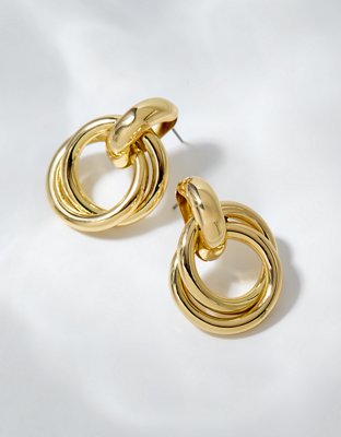 Aerie Double Circle Hoop Earrings