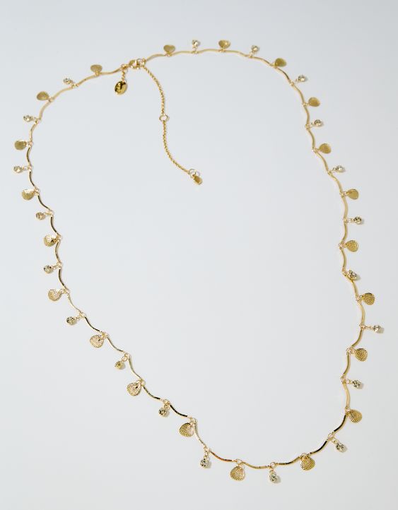 Aerie Wavy Chain Shell Belly Chain