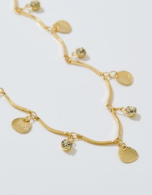 Aerie Wavy Chain Shell Belly Chain