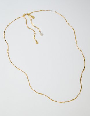 Aerie Enamel Pearl Beaded Belly Chain