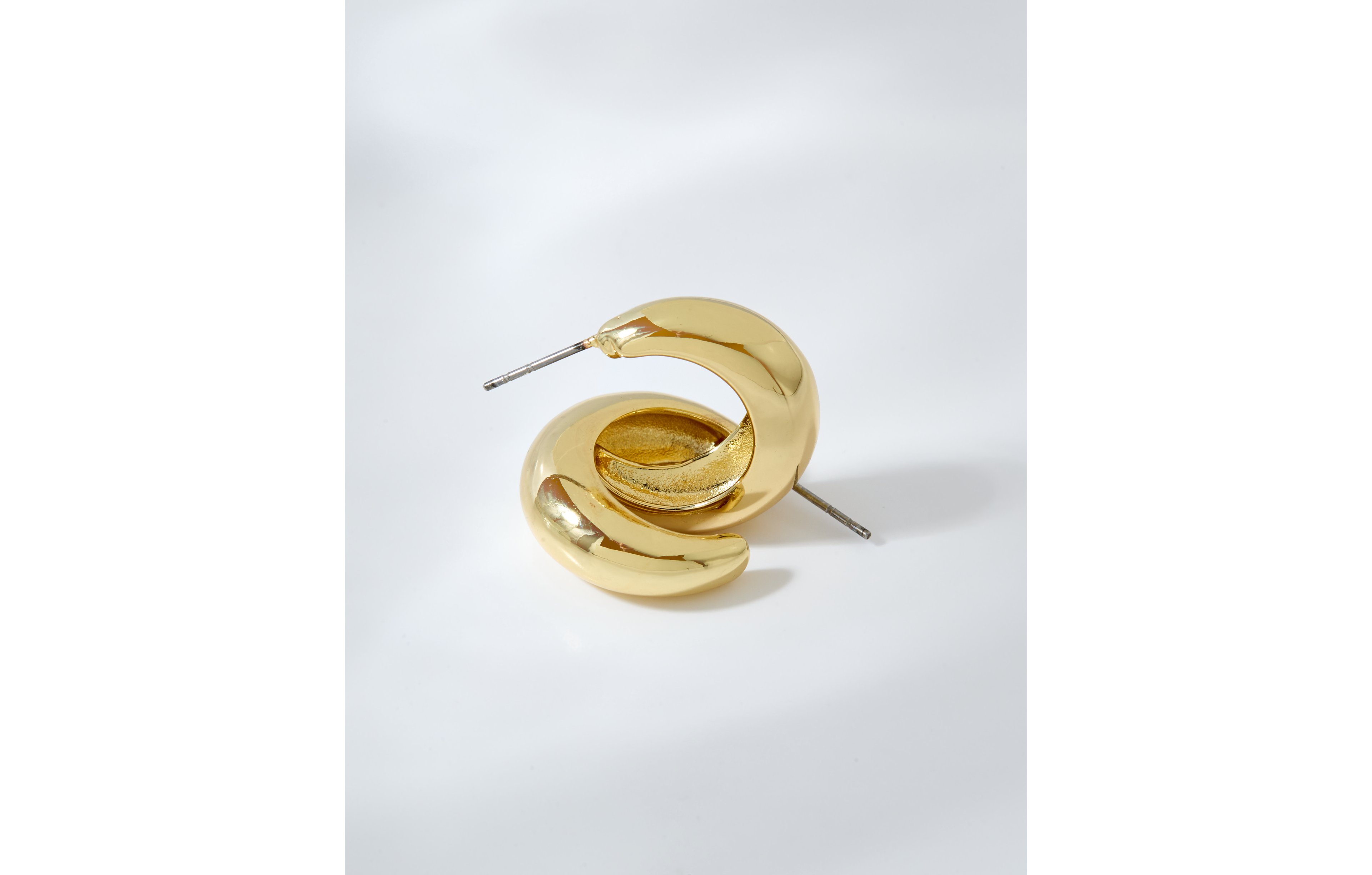 Aerie Shiny Gold Hoop Earrings