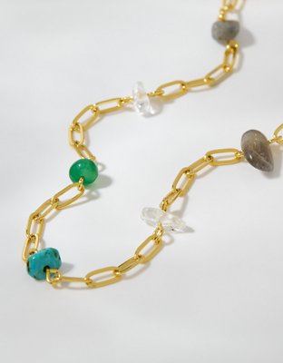 Pura Vida Bead & Stone Anklet