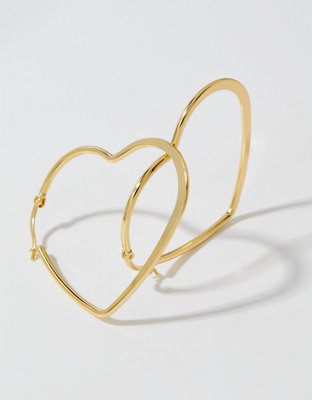Aerie Pura Vida Gold Heart Earrings — фото 2