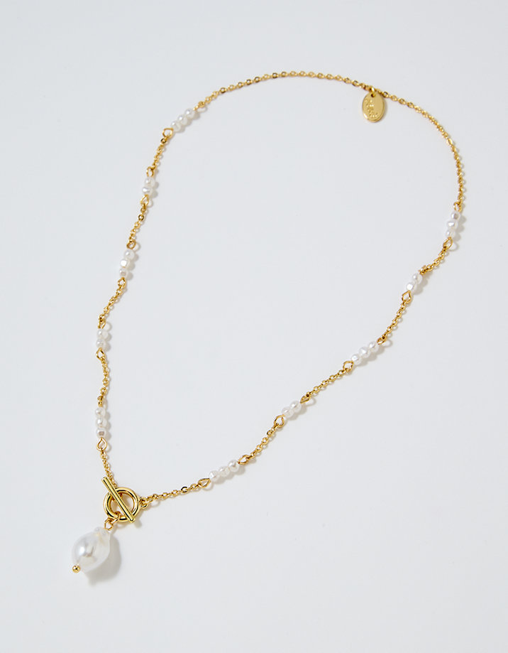 Aerie Baroque Pearl Charm Necklace
