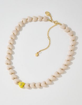 Aerie Chunky Colored Heart Necklace — фото 2