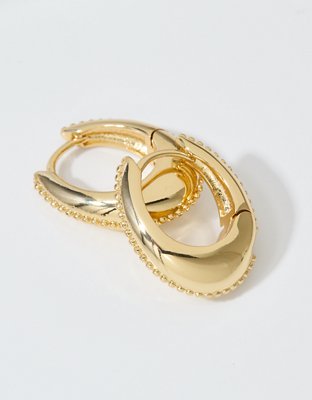 Aerie Beaded Side Hoop Earrings — фото 2