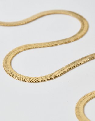 Aerie Chunky Herringbone Necklace