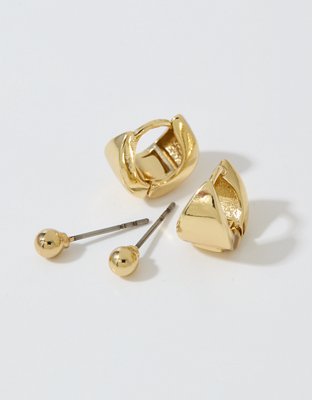 Aerie Chunky Huggie Hoop 2-Pack