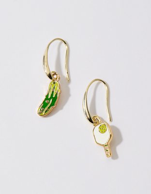 Yellow Owl Pickleball Earrings