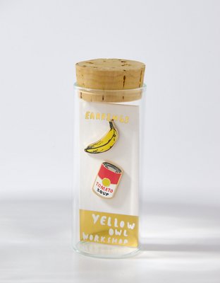Aerie Yellow Owl Banana And Soup Earrings — фото 2