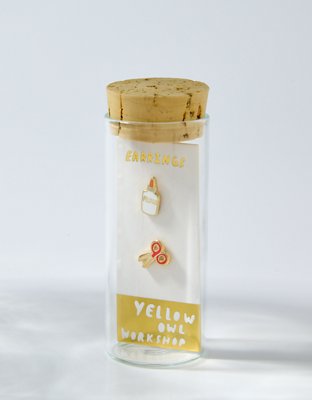 Aerie Yellow Owl Paste And Scissors Earrings — фото 2