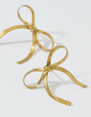 Aerie Snake Bow Earrings