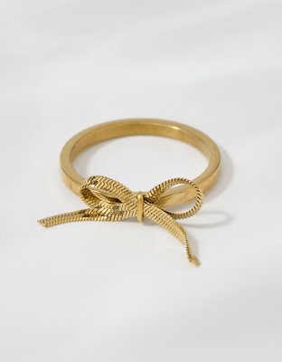 Aerie Snake Chain Bow Ring