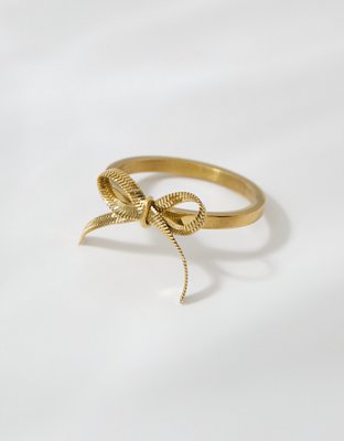 Aerie Snake Chain Bow Ring