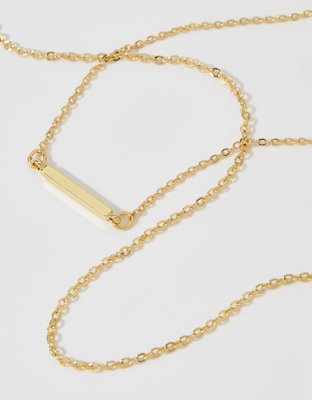 Aerie Dainty Bar Necklace 2-Pack