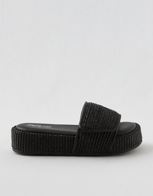 Aerie Straw Sandal