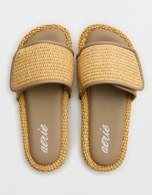 Aerie Straw Sandal