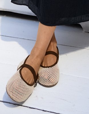 Aerie Crochet Ballet Flats