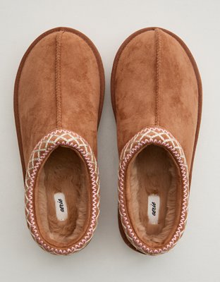 Aerie Embroidered Scuff Slippers