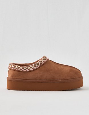 Aerie Embroidered Scuff Slippers