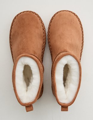 Aerie Embroidered Scuff Booties