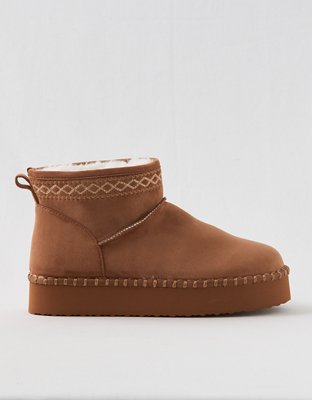 Aerie Embroidered Scuff Booties