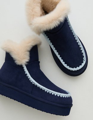 Aerie Contrast Stitch Slippers