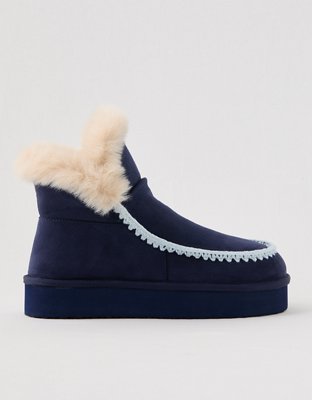 Aerie Contrast Stitch Slippers