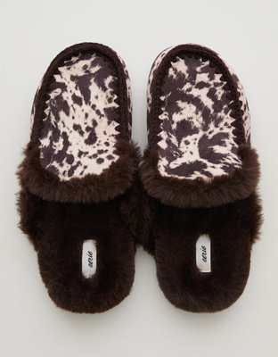 Aerie Contrast Stitch Slippers