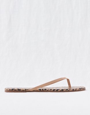 american eagle brown flip flops