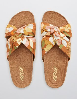Aerie Twist Bow Slides