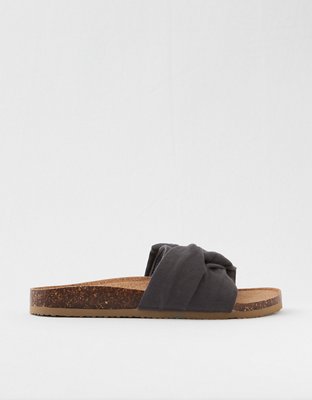 Женские сандалии Aerie Fleece Bow Slides — фото 2