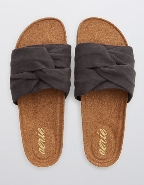 Женские сандалии Aerie Fleece Bow Slides