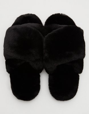 Aerie Fur Slides