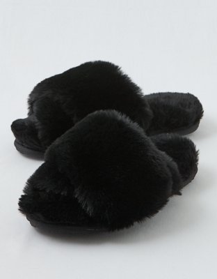 Aerie Fur Slides