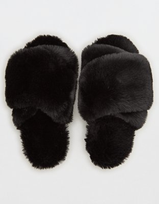Aerie Fur Slides