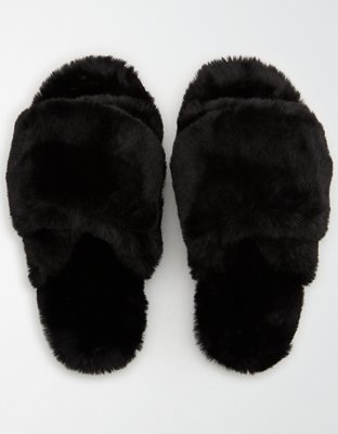 Aerie Fur Slides