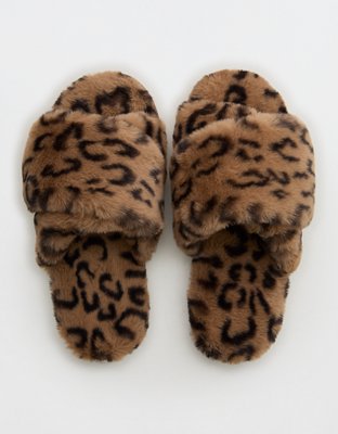 Aerie Fur Slides