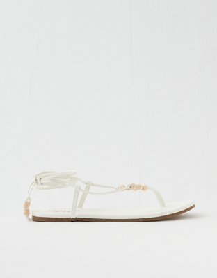 Женские сандалии Aerie Wood Bead Lace Up Sandal — фото 3
