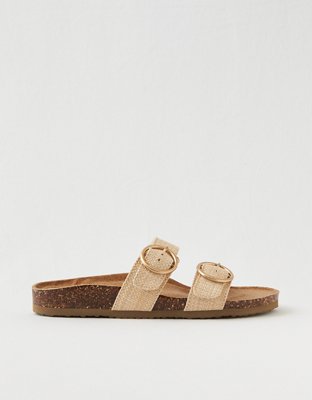 Женские сандалии Aerie Straw Slides — фото 2