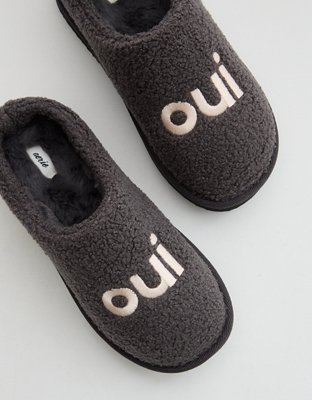 Aerie Sherpa Scuff Slippers