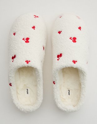 Aerie Sherpa Scuff Slippers