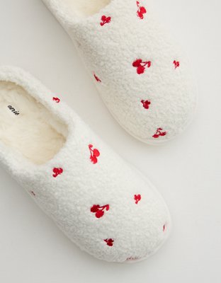 Aerie Sherpa Scuff Slippers